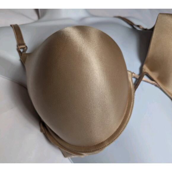 Victorias Secret 36D Miraculous Plunge Bombshell Add 2 Cups Push Up Bra Nude - Picture 4 of 8